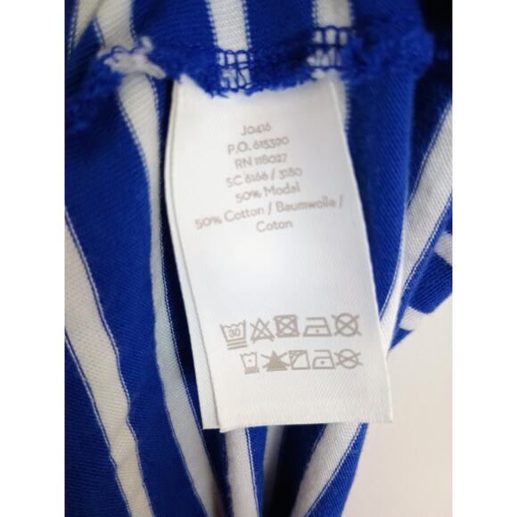 Boden Dress Womens 6R Yellow Striped Imogen Jersey Ruffle Sleeve Nautical Sailor - Picture 4 of 6